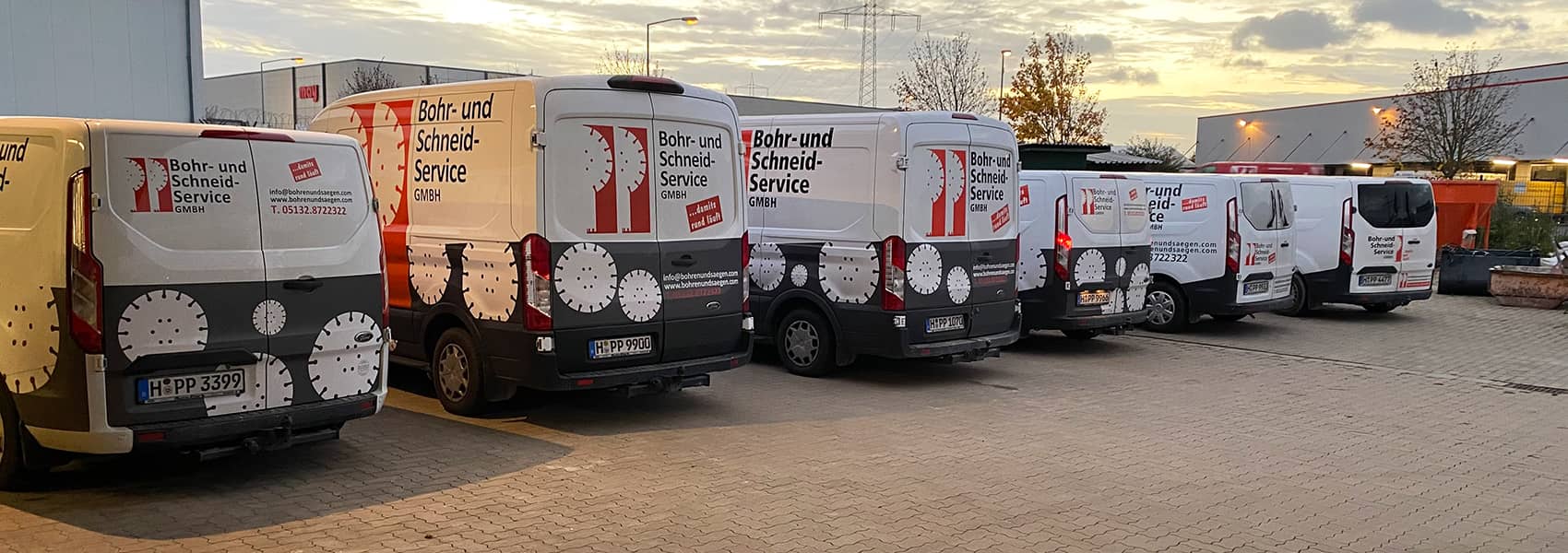 Fuhrpark der PP Bohr- und Schneidservice GmbH aus Lehrte
